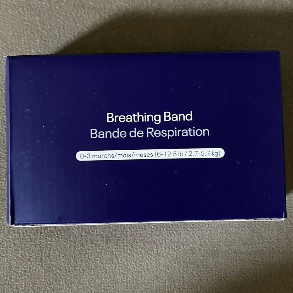 Nanit Breathing Band: 0-3 months, pebble grey